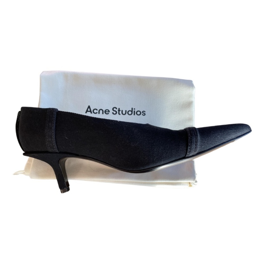 Acne Studios Cloth Heels in black